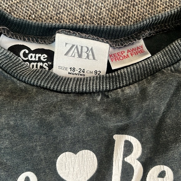 Zara t-shirt care bear size size 18-24 months - Picture 2 of 4